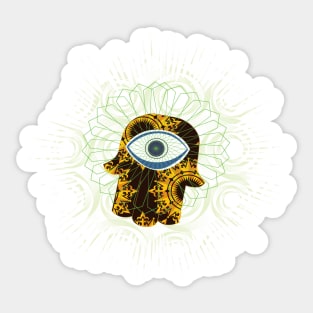 hamsa expel the evil eye Sticker